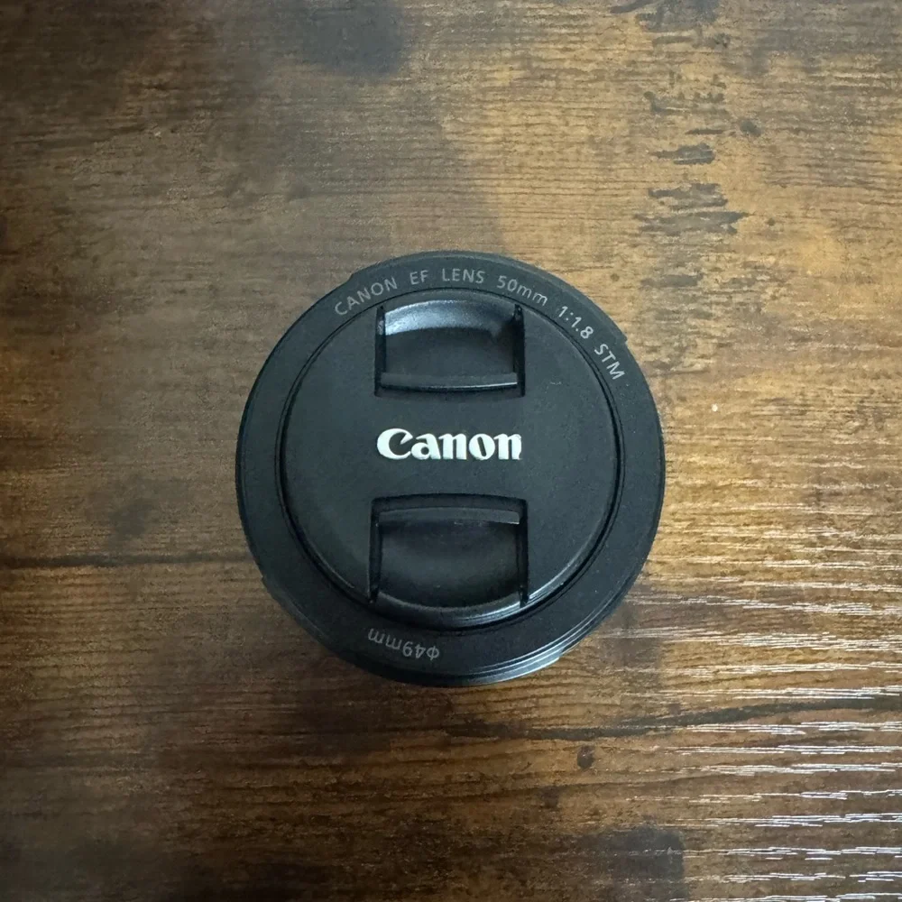 Canon EOS Black Camera with Dual Lenses
